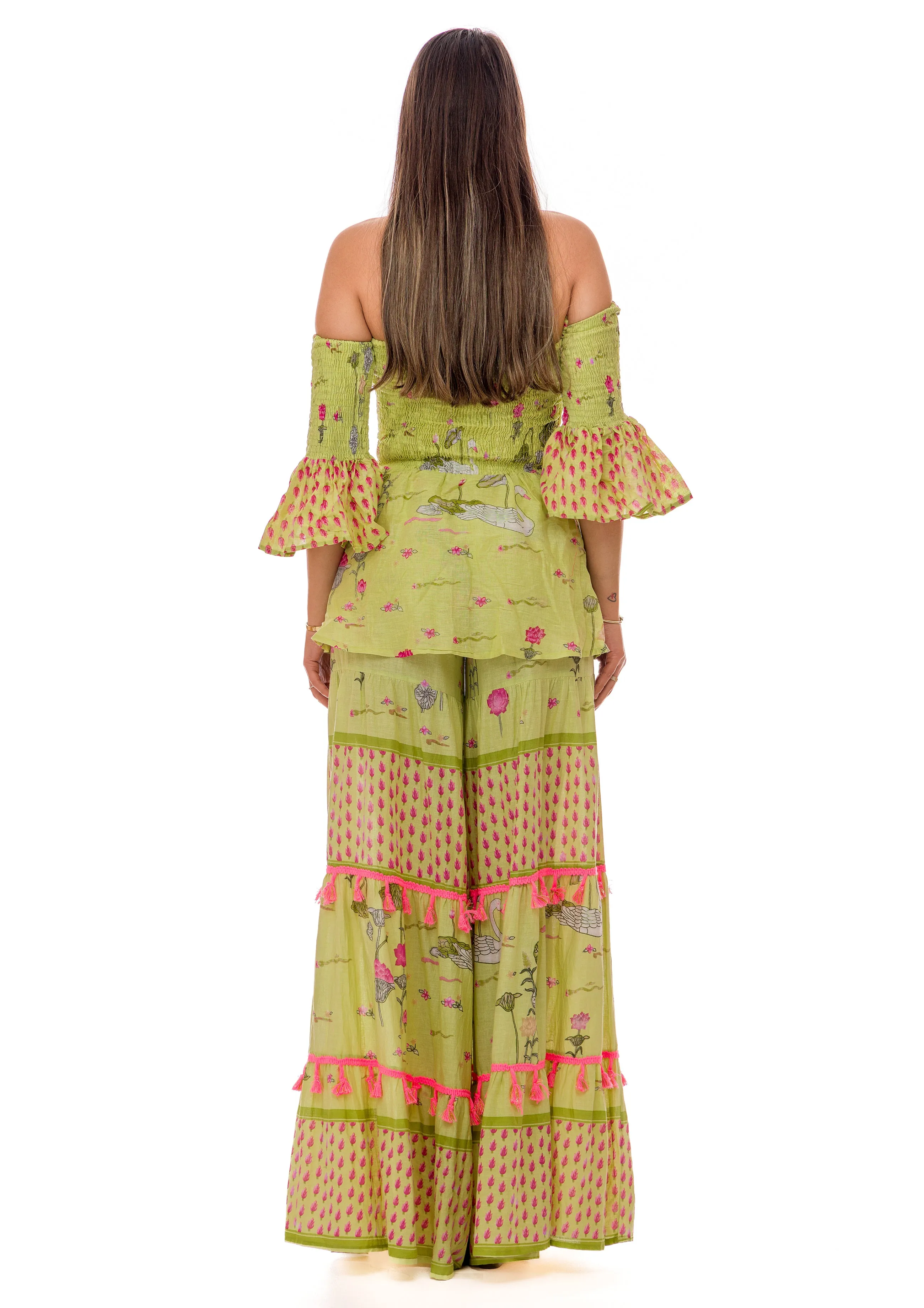 1119  boho pant and top set
