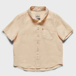 Academy Brand Rookie Hampton Linen Short Sleeve Shirt - Sahara Yellow