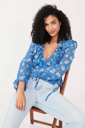 Amanda Ruffle Top Cool Combo