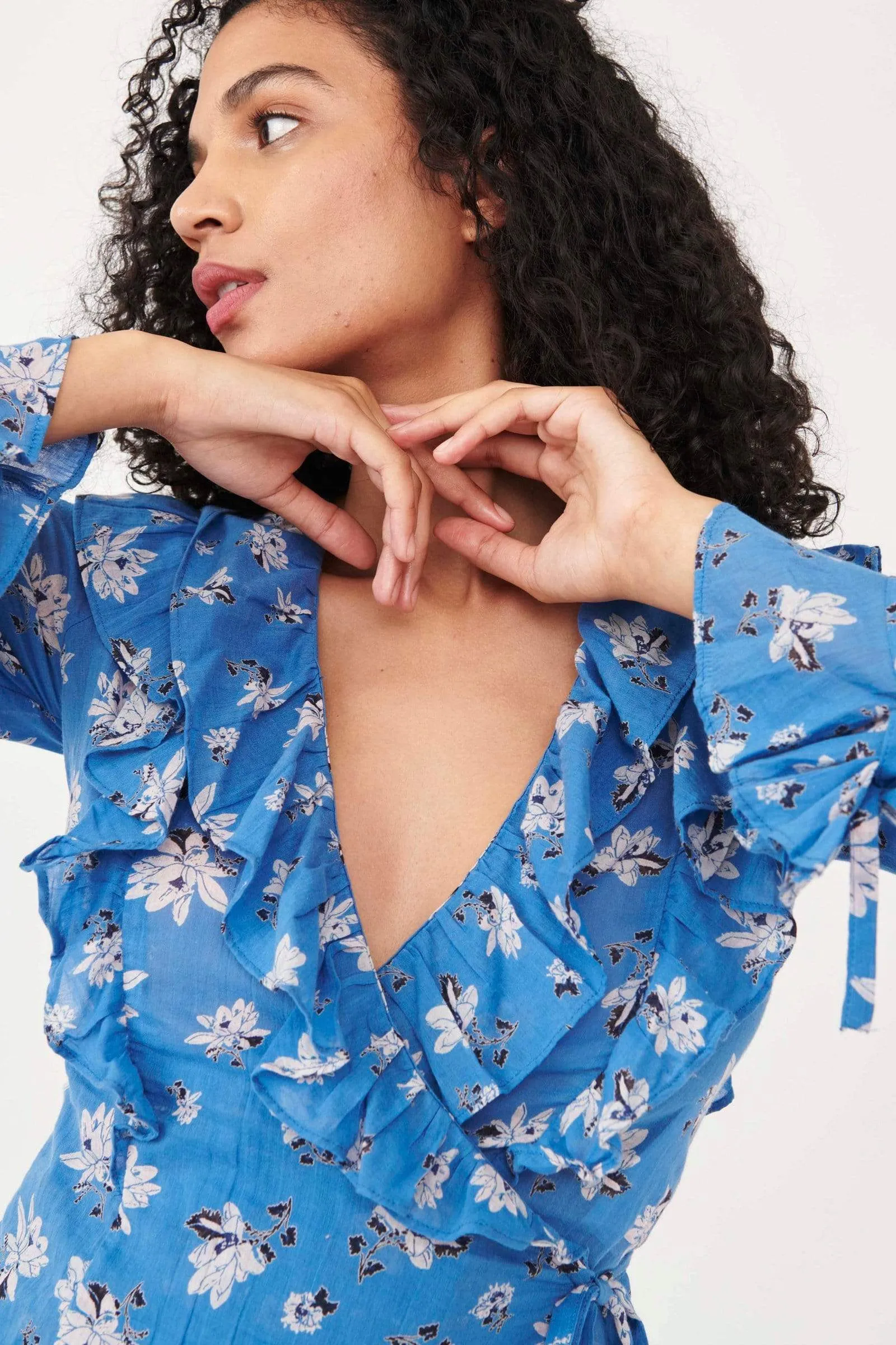Amanda Ruffle Top Cool Combo
