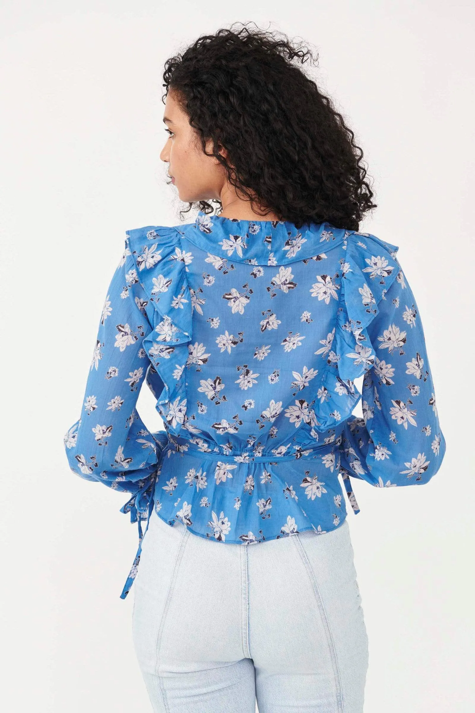 Amanda Ruffle Top Cool Combo