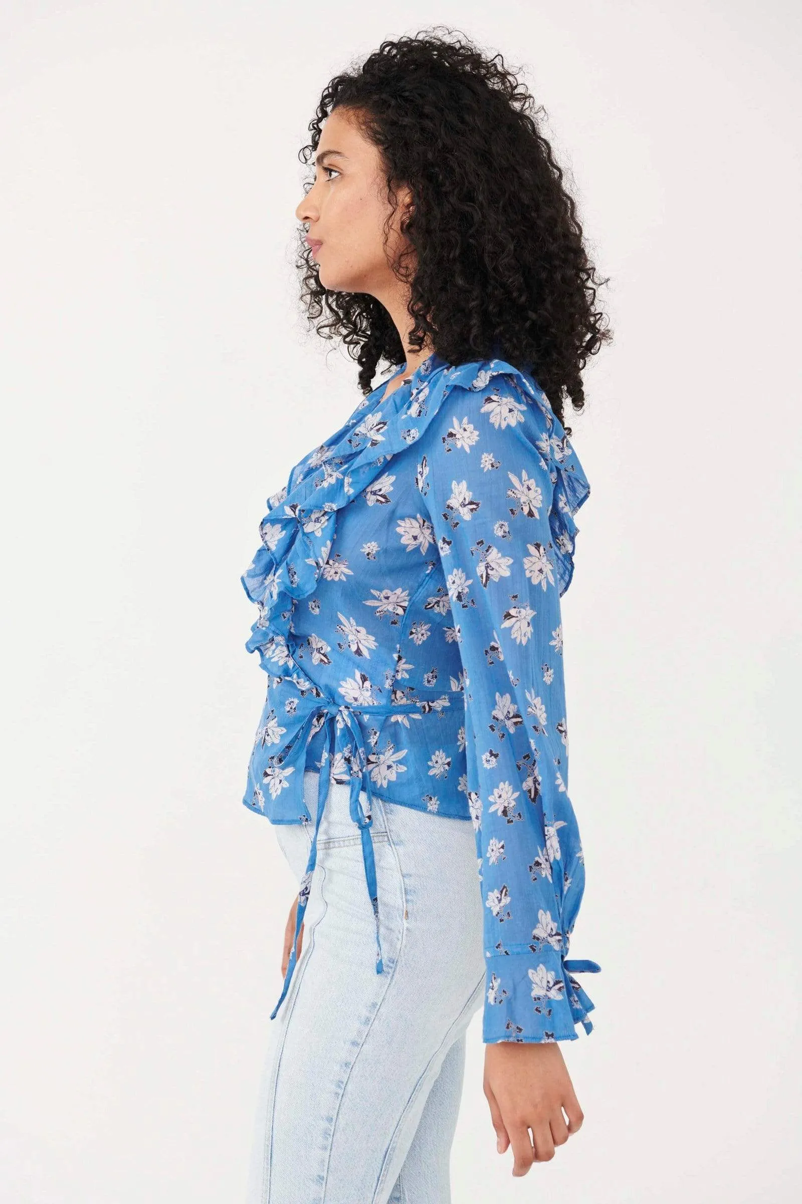 Amanda Ruffle Top Cool Combo