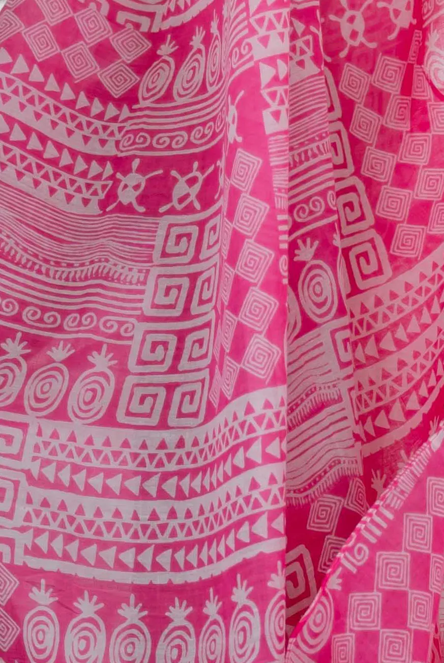 Arawak Printed Cotton Sarong Pareo