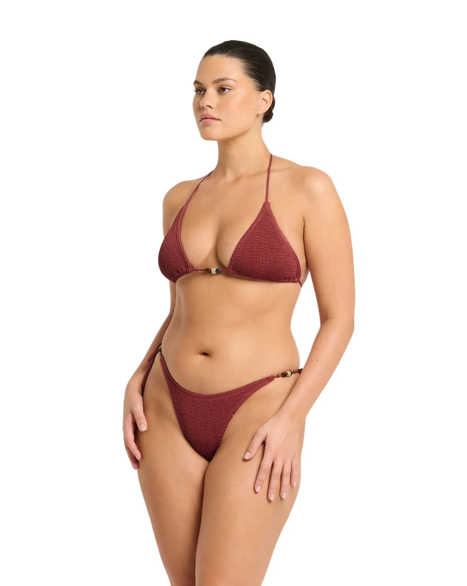 Beaded Ingrid Triangle  Bikini