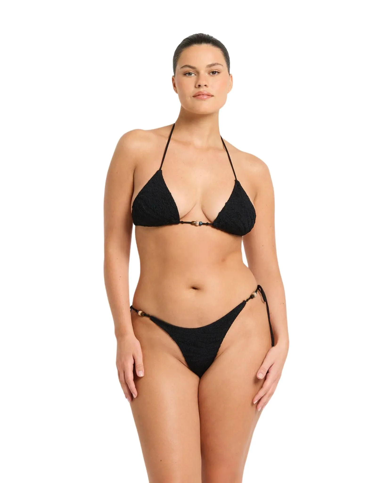 Beaded Ingrid Triangle  Bikini