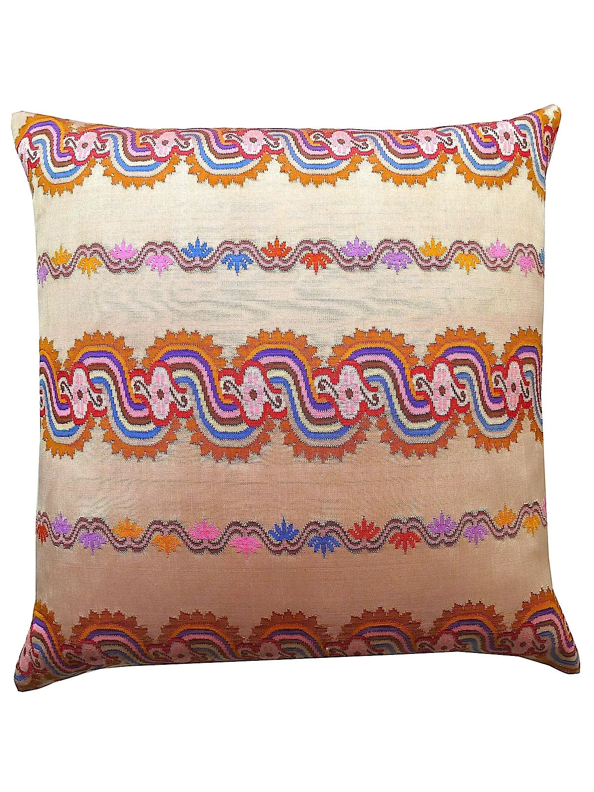 Burmese Silk Pillow Blush Terracotta