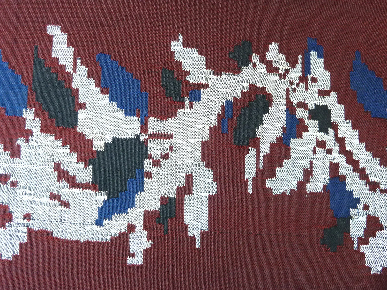 Burmese Silk Pillow Burgundy