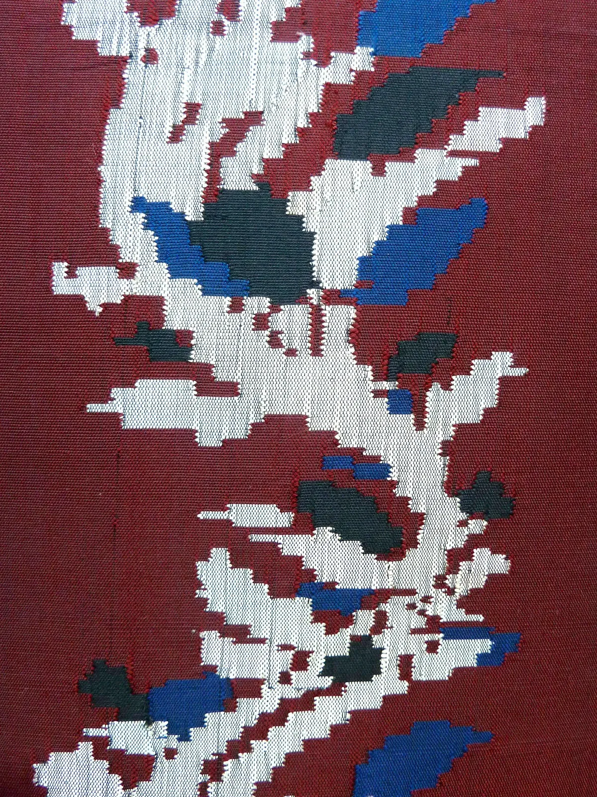Burmese Silk Pillow Burgundy