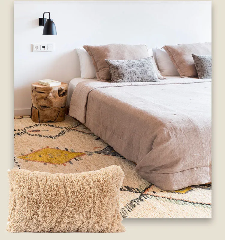 Camel Color Plush Pillow