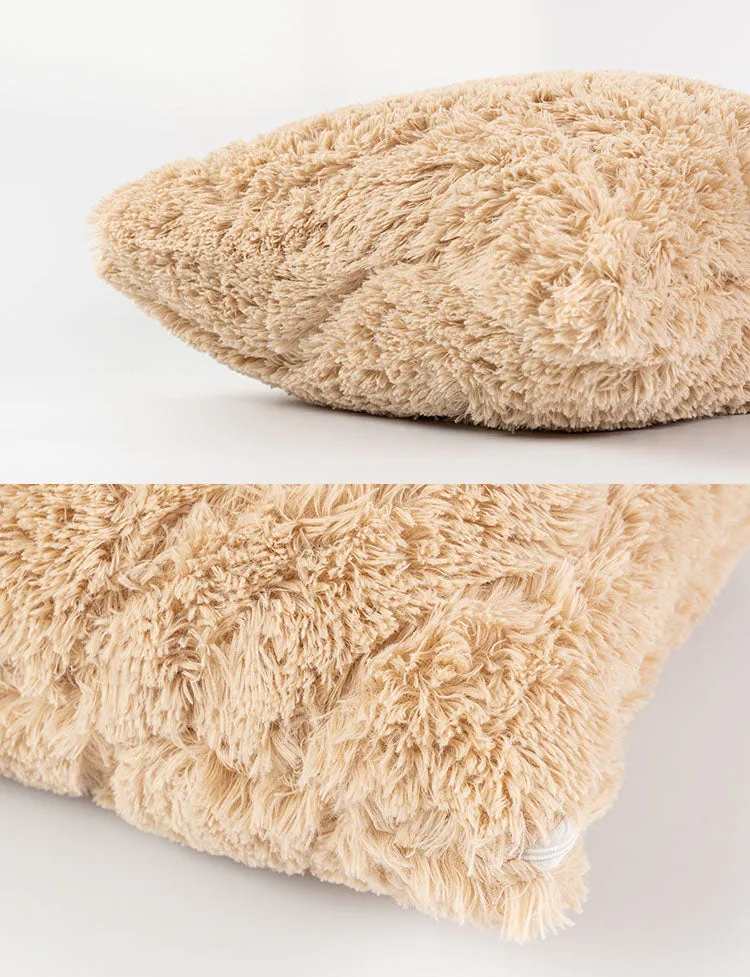 Camel Color Plush Pillow