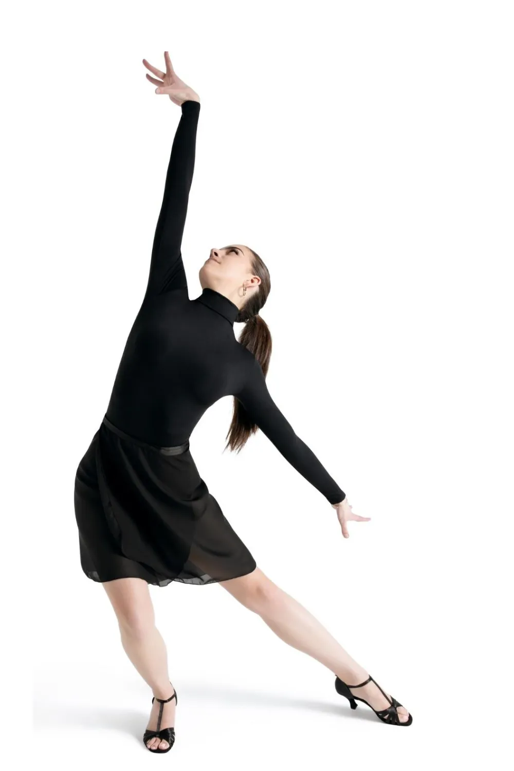 CAPEZIO N276 GEORGETTE LONG WRAP SKIRT