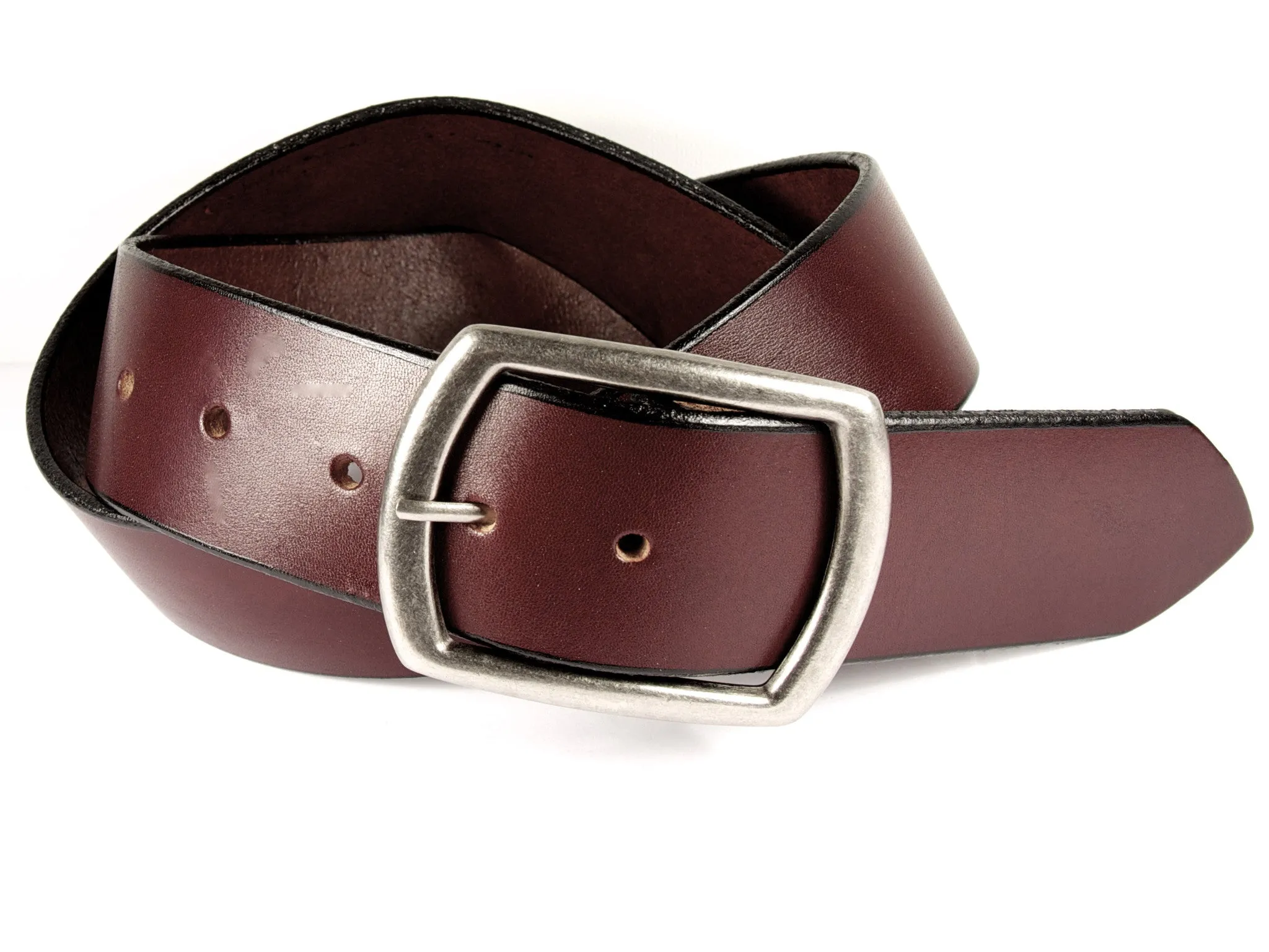 Cognac Latigo Wide Leather Belt