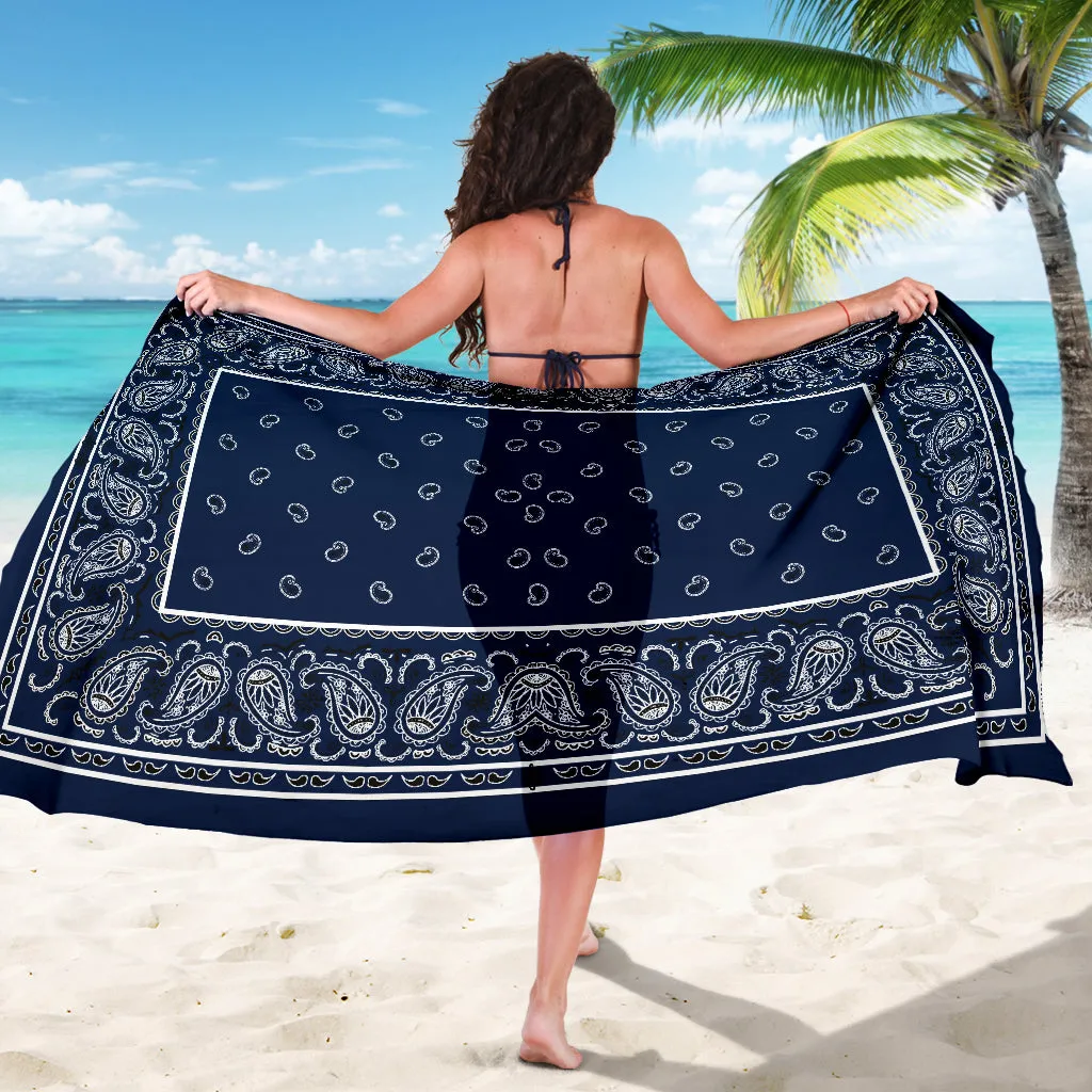 Dark Navy Bandana Sarong