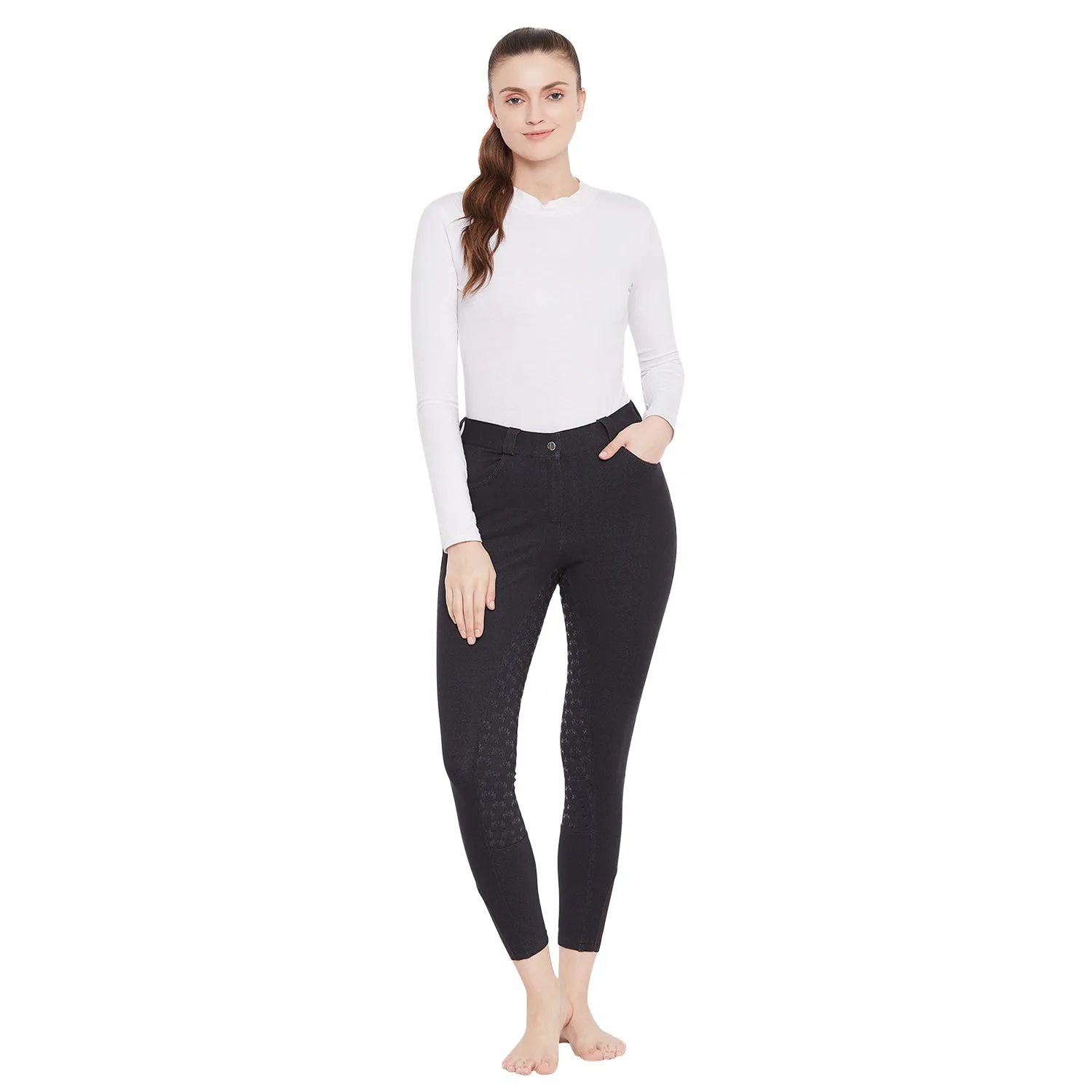 Equine Couture Heather Silicone Full Seat Breech