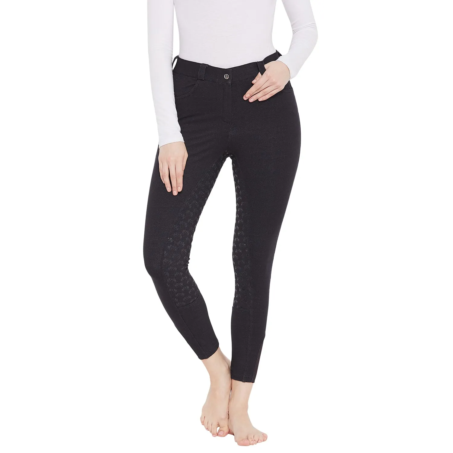Equine Couture Heather Silicone Full Seat Breech