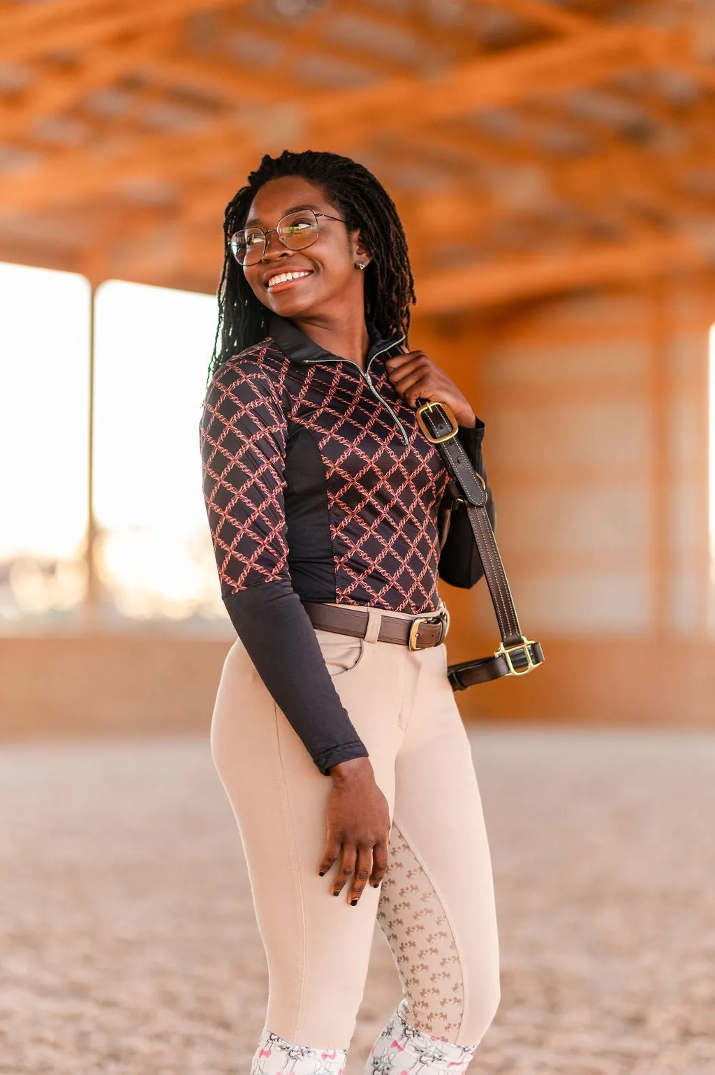 Equine Couture Heather Silicone Full Seat Breech