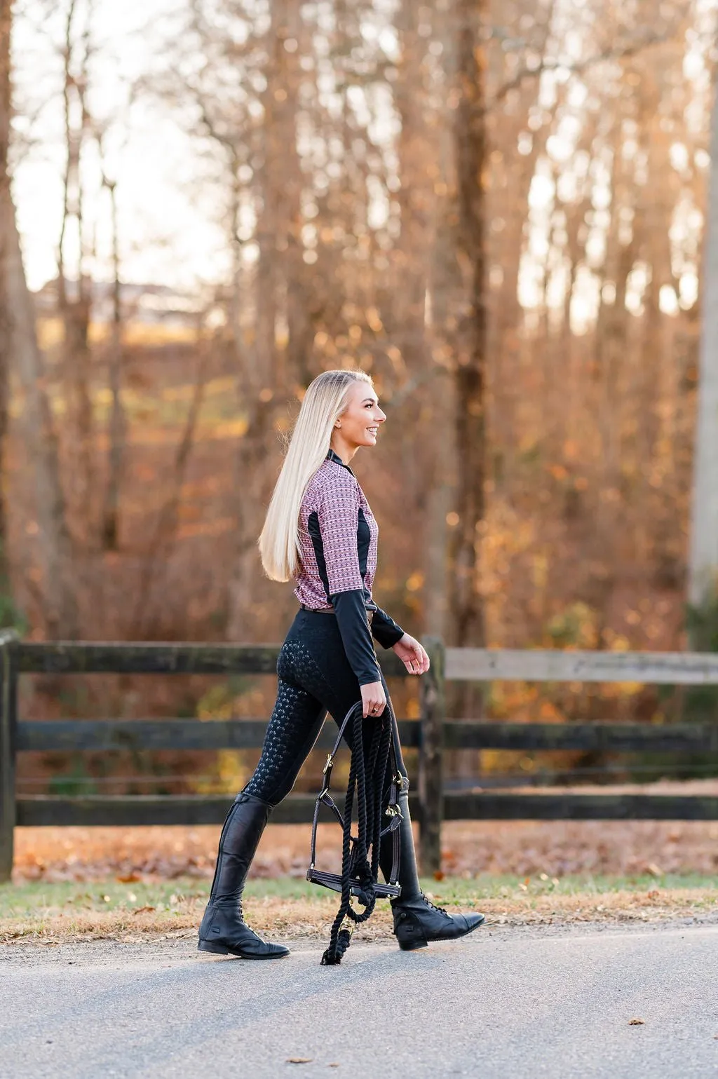Equine Couture Heather Silicone Full Seat Breech