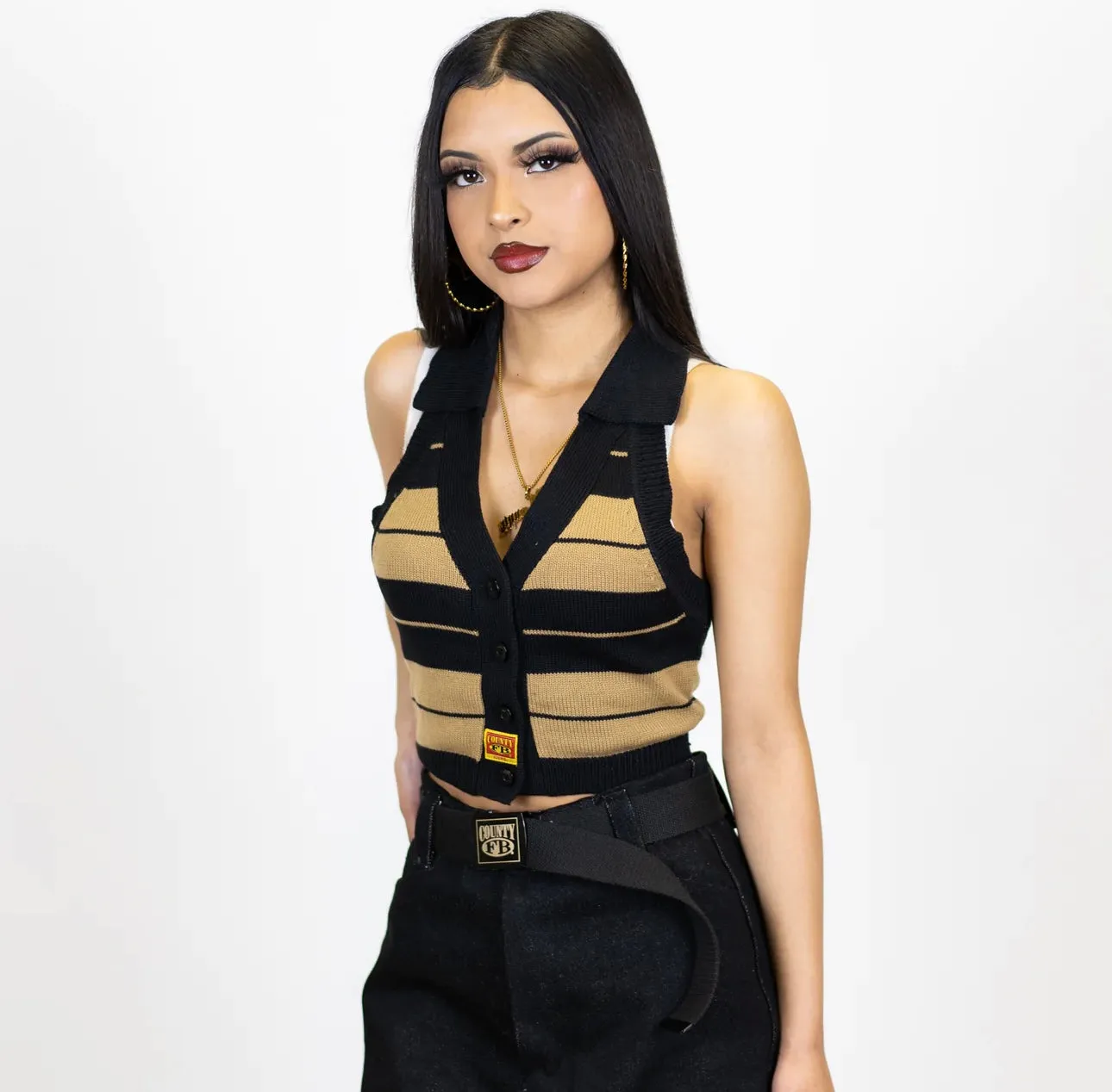 FB County Collared Halter Tops