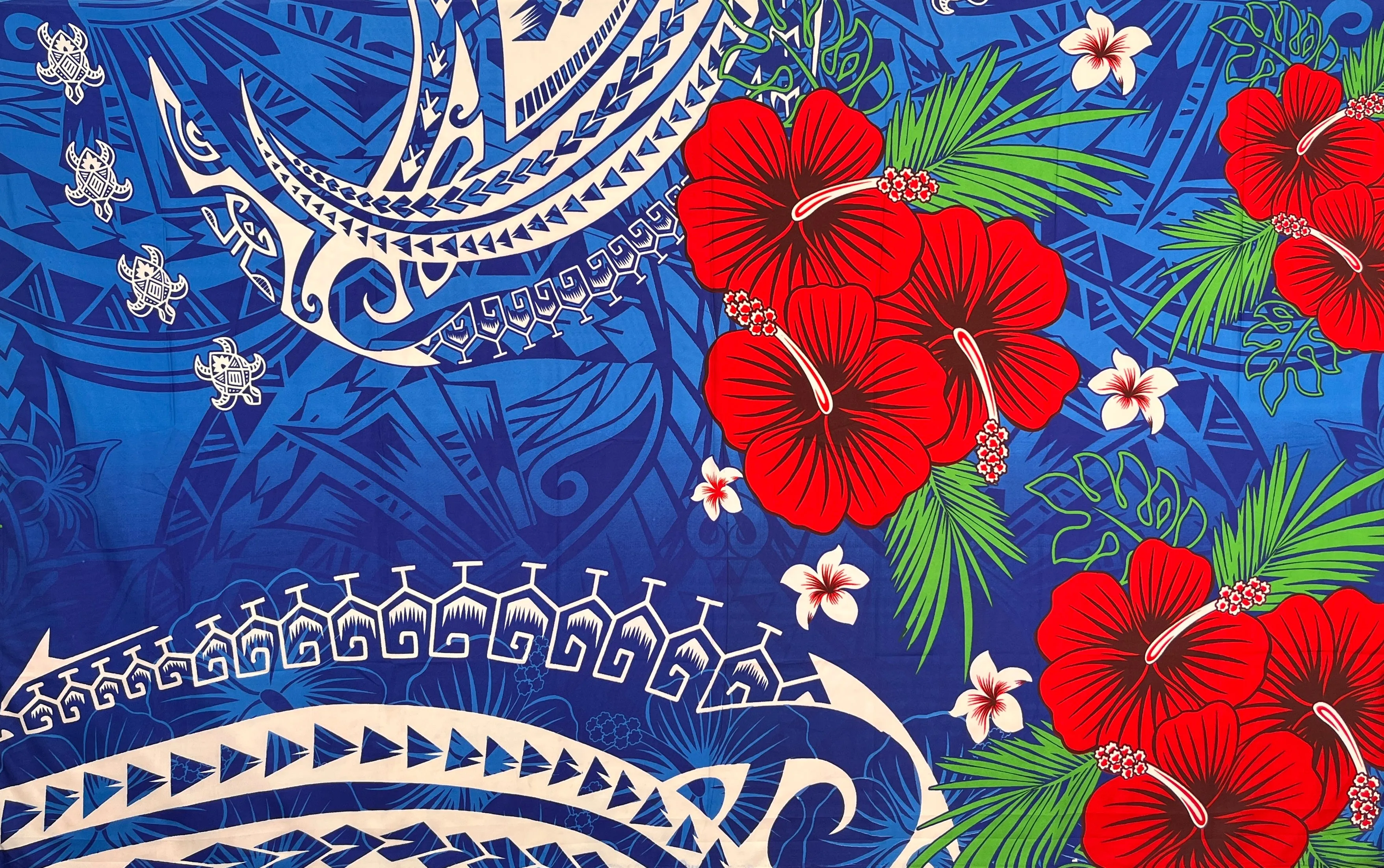 Fiji Hibiscus Cluster Sarong