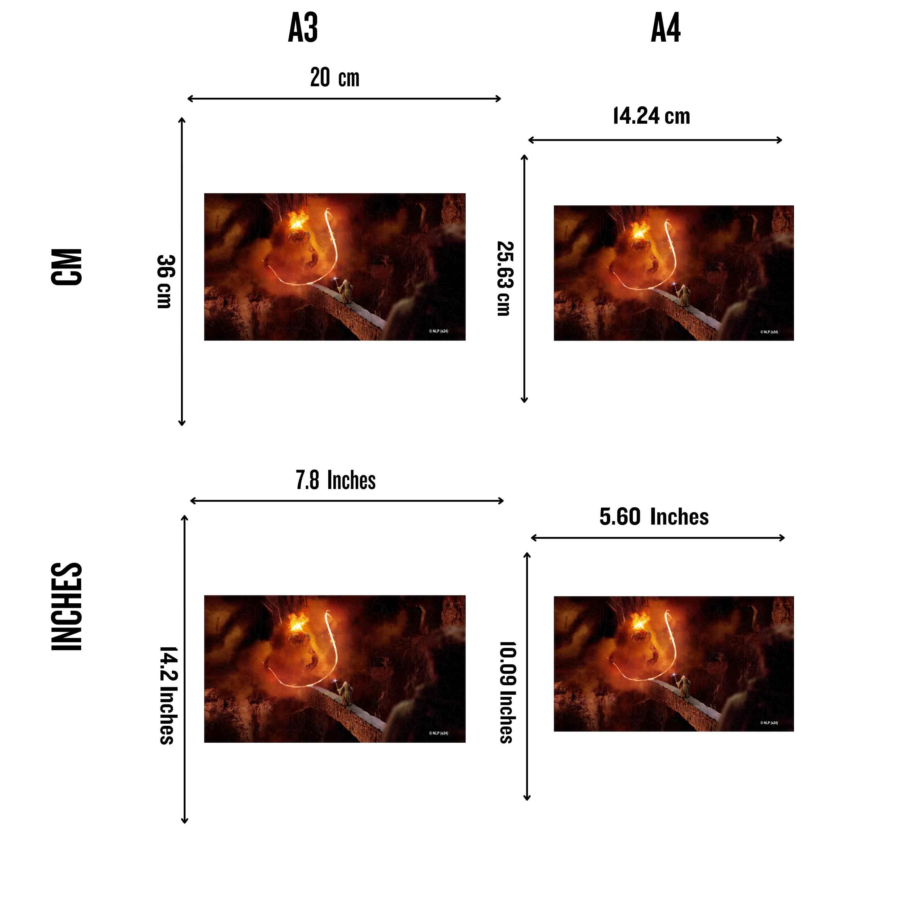 Gandalf’s Final Stand Against Balrog - Wooden Jigsaw Puzzle