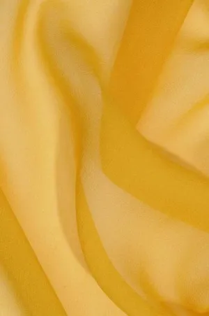 Gold Silk Georgette Fabric