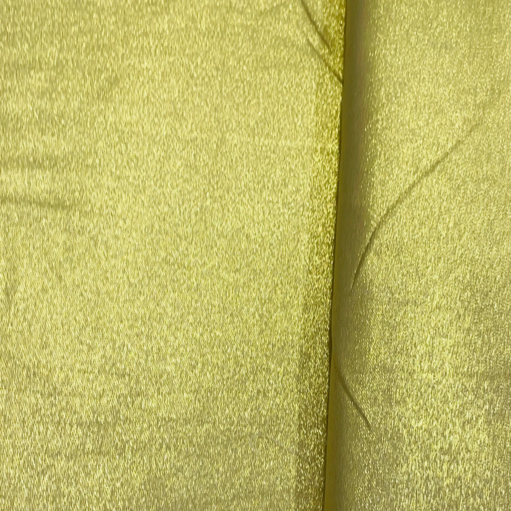 Gold Solid Brocade Jacquard Fabric
