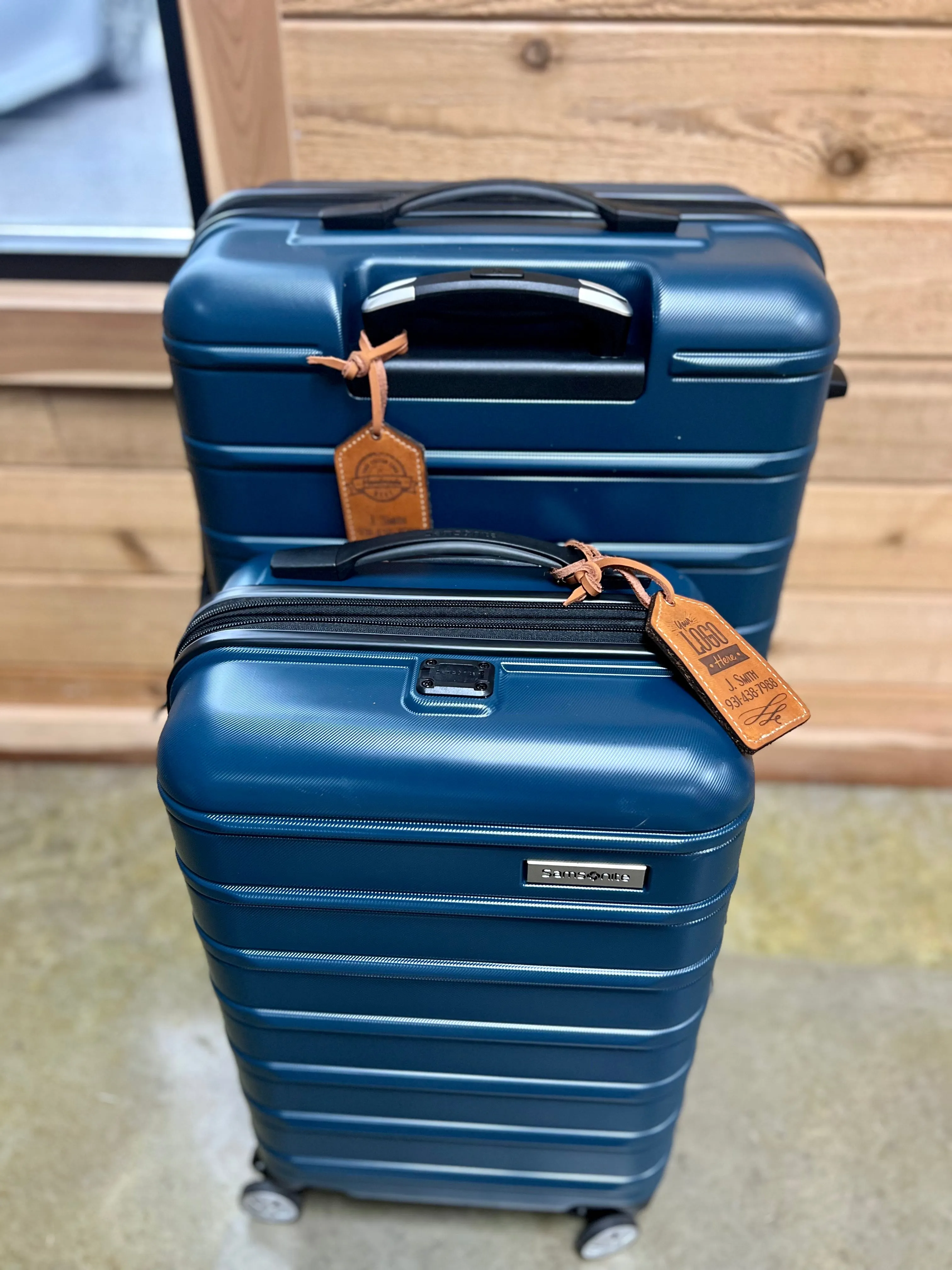 Handcrafted Personalized Luxury Leather Luggage Tag