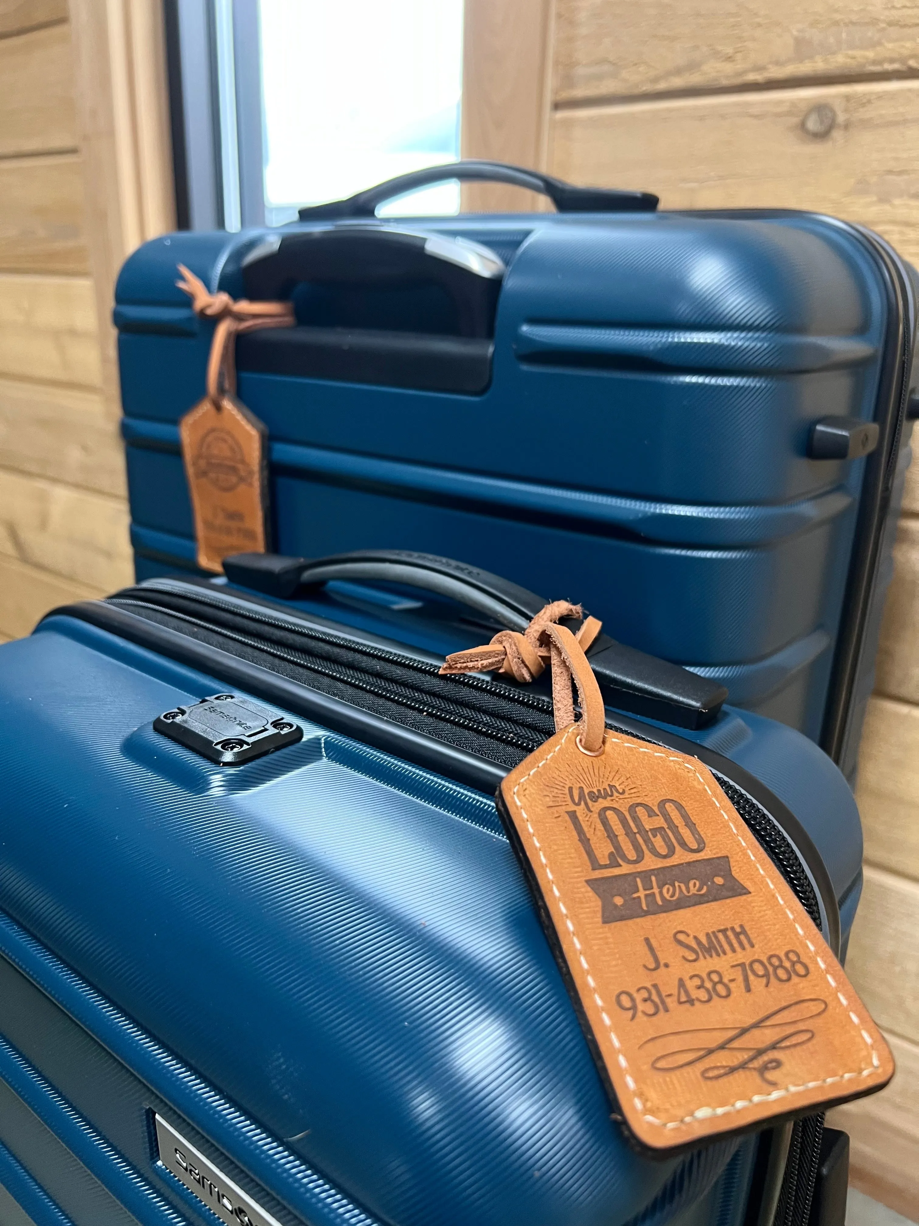 Handcrafted Personalized Luxury Leather Luggage Tag