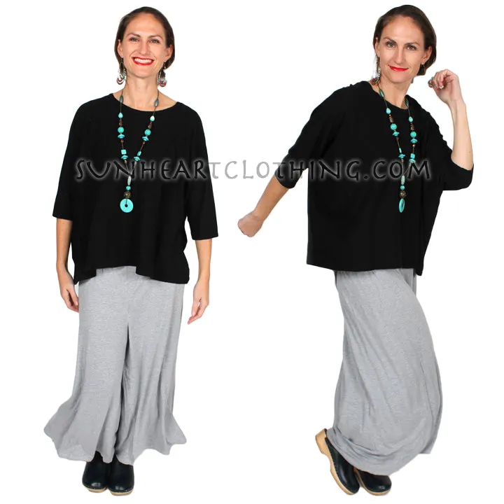 HeartString Wide Leg Palazzo Pants Boho Resort Wear 2x-5x