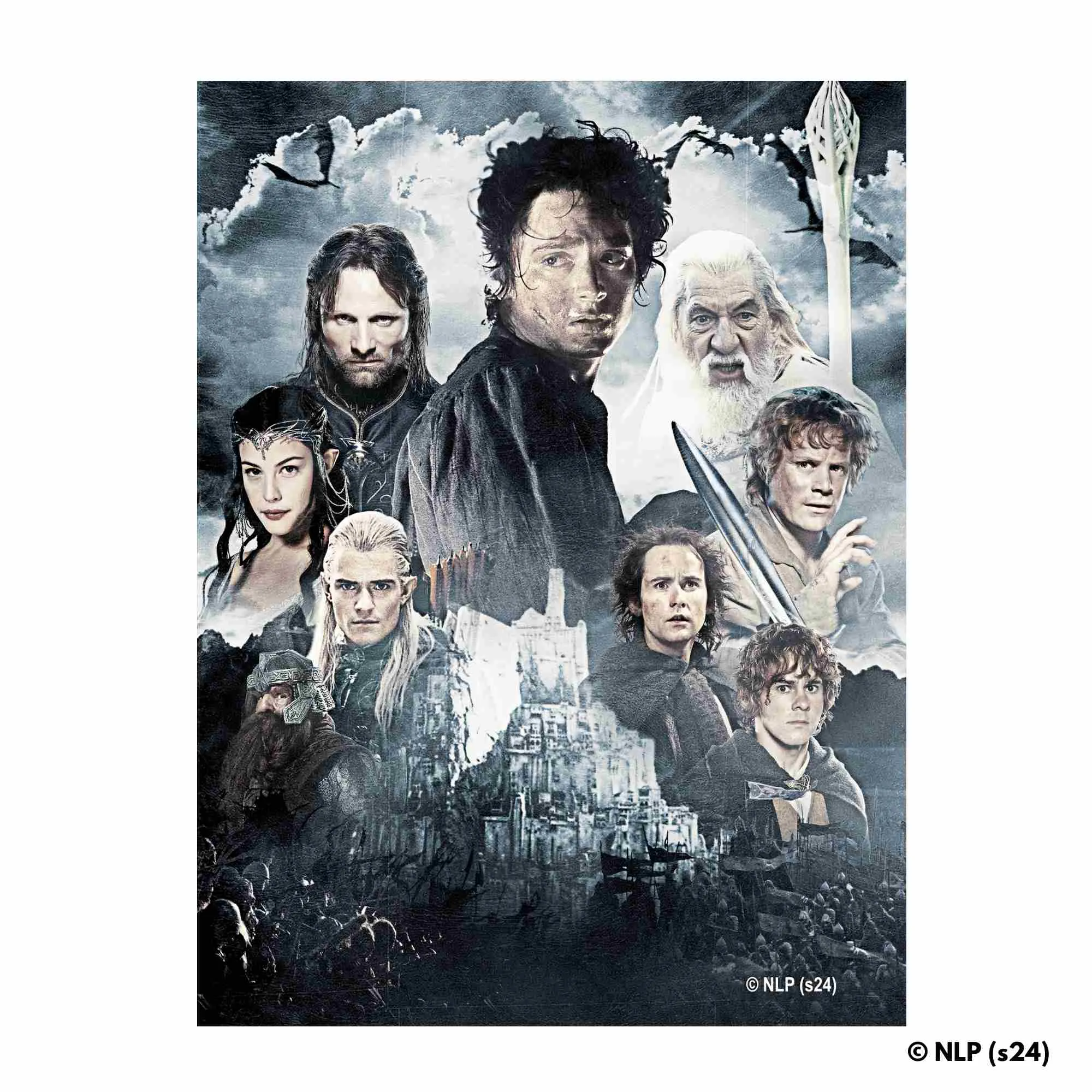 Heroes of Middle Earth - Wooden Jigsaw Puzzle