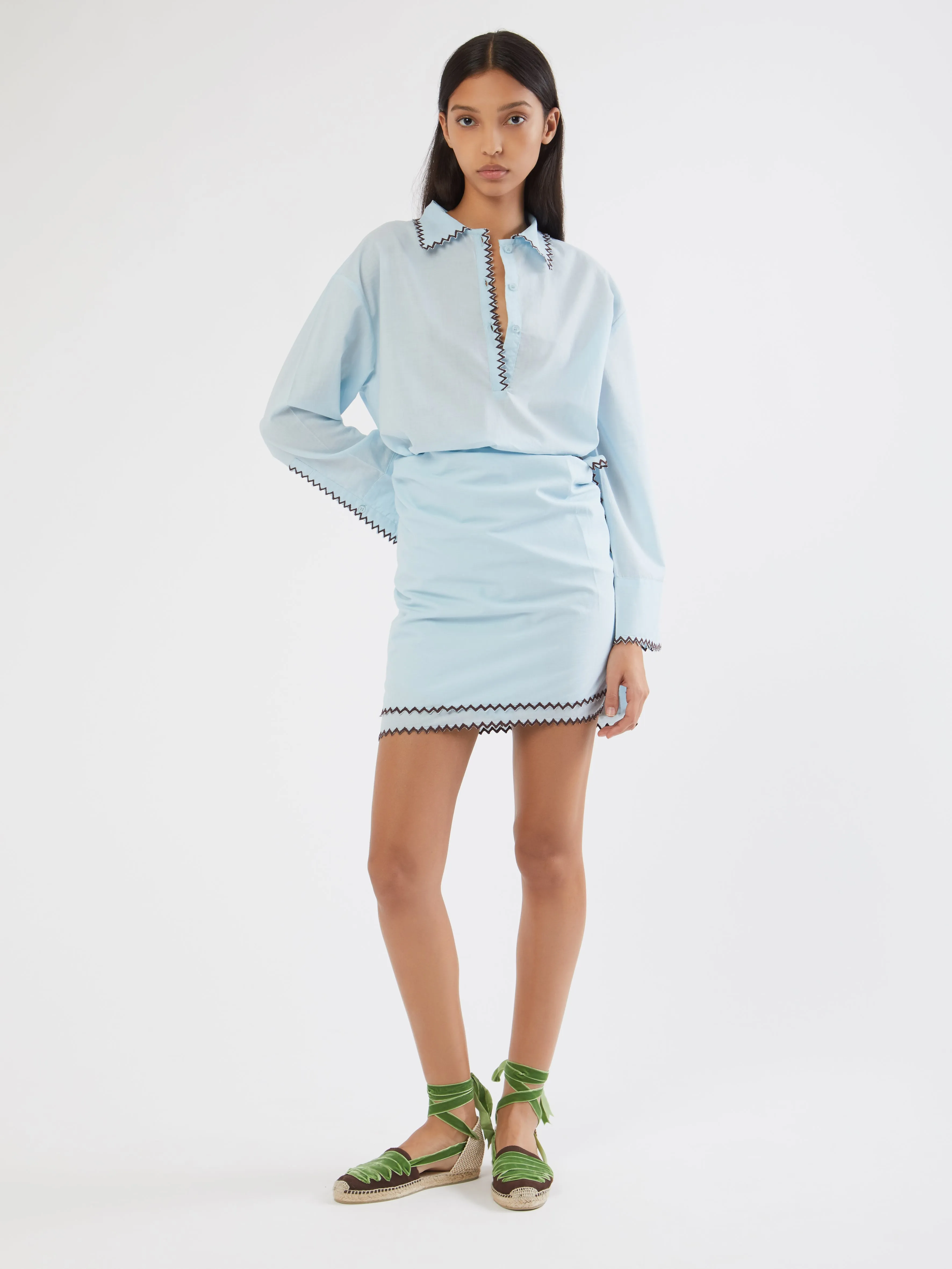 Indian cotton Zig-Zag sarong