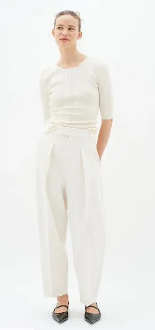 Inwear Mirios Rib Top | Vanilla