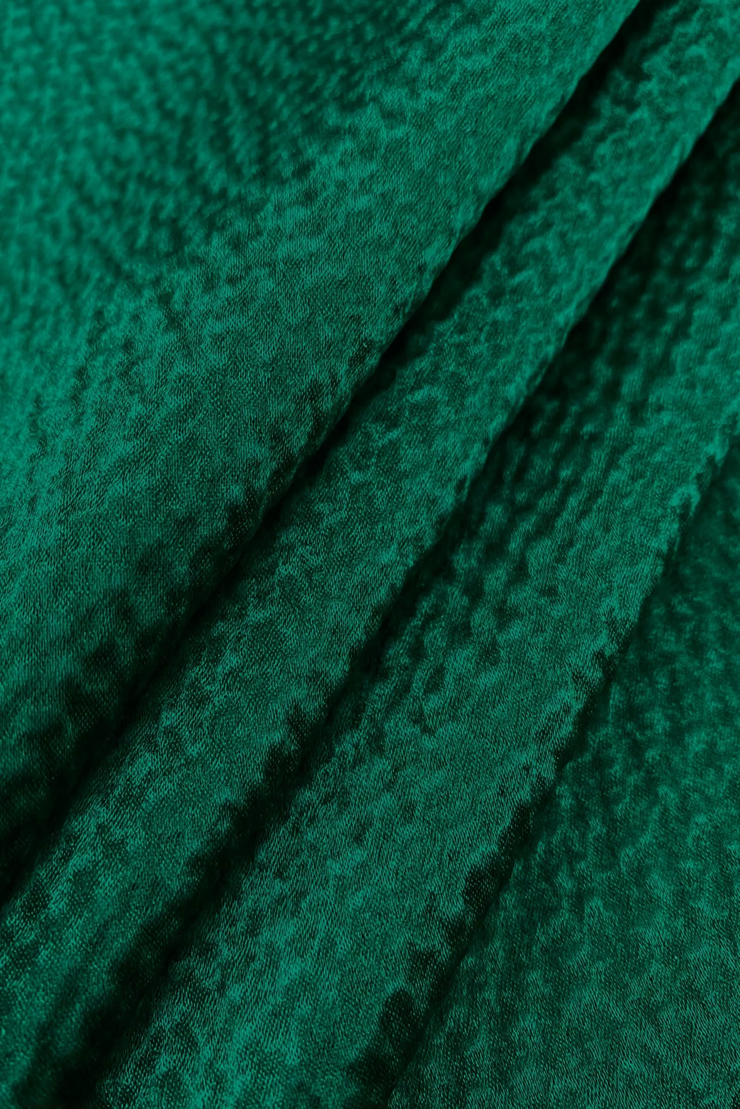 Jade Hammered Silk Satin