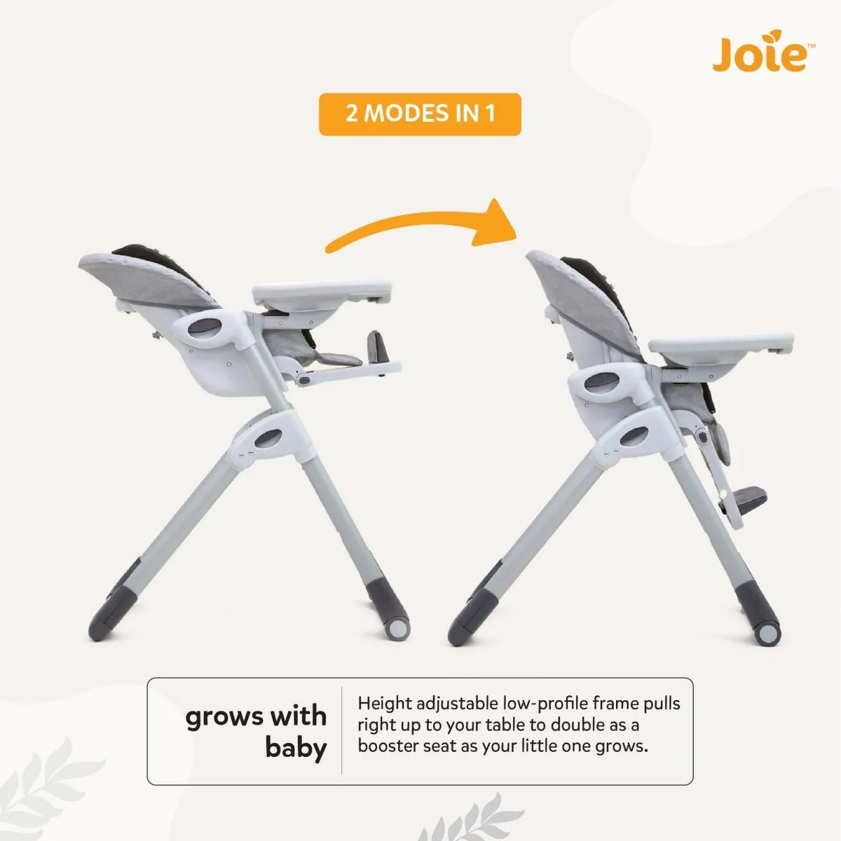 Joie High Chair Mimzy 2 In 1 Logan