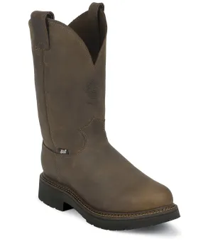 Justin Men’s - 11” Rugged Bay Gaucho Pull On - Round Steel Toe