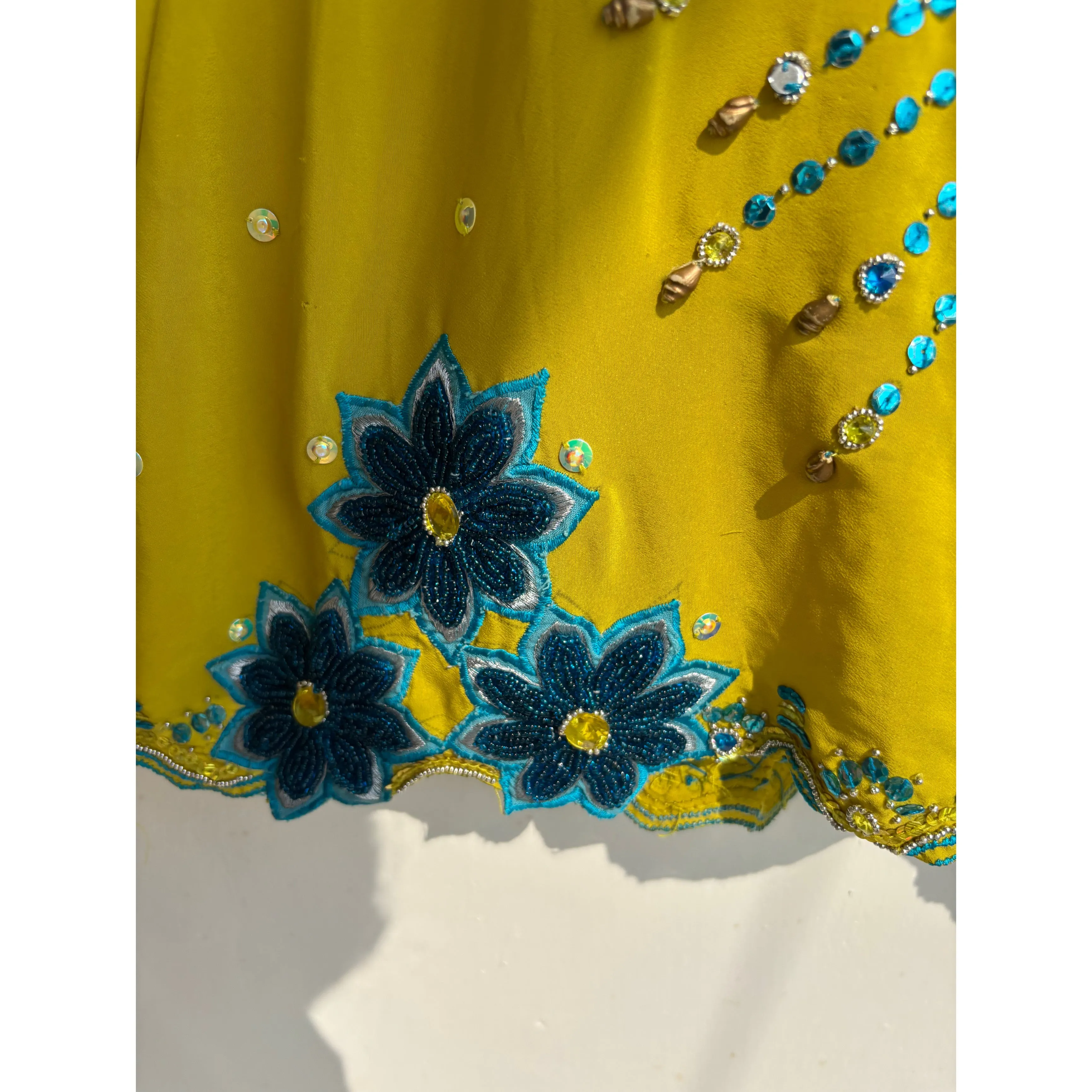 Lime starry dress