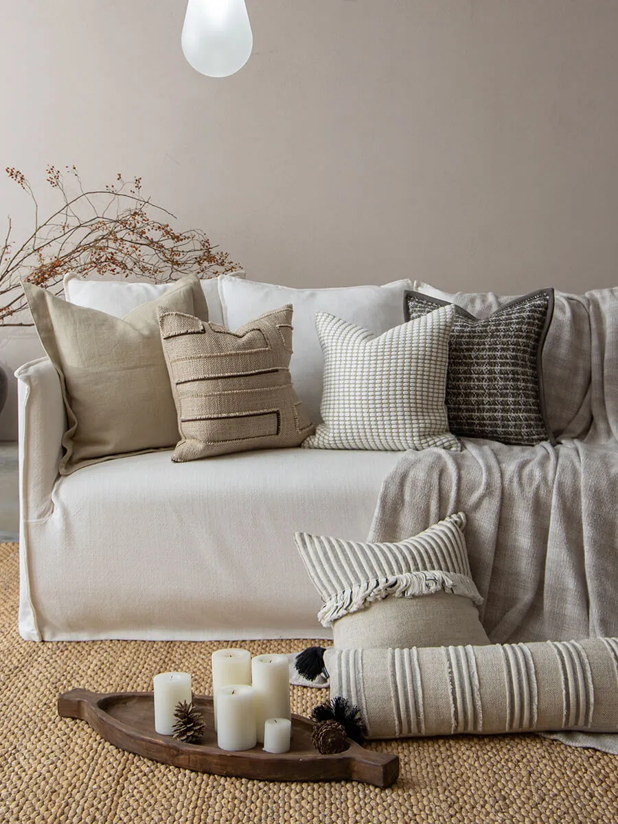 Modern Cotton Hemp Pillow Set