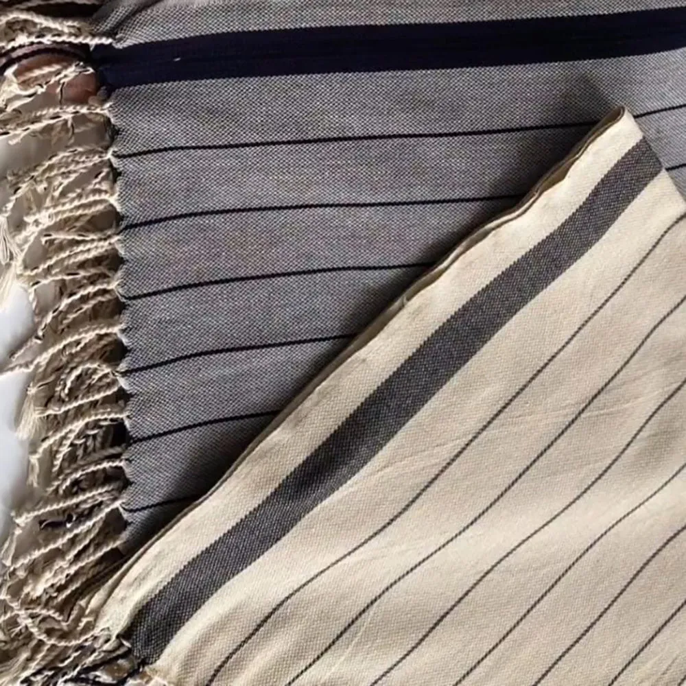 Natural Cotton Hand Woven Turkish Towel Pestemal