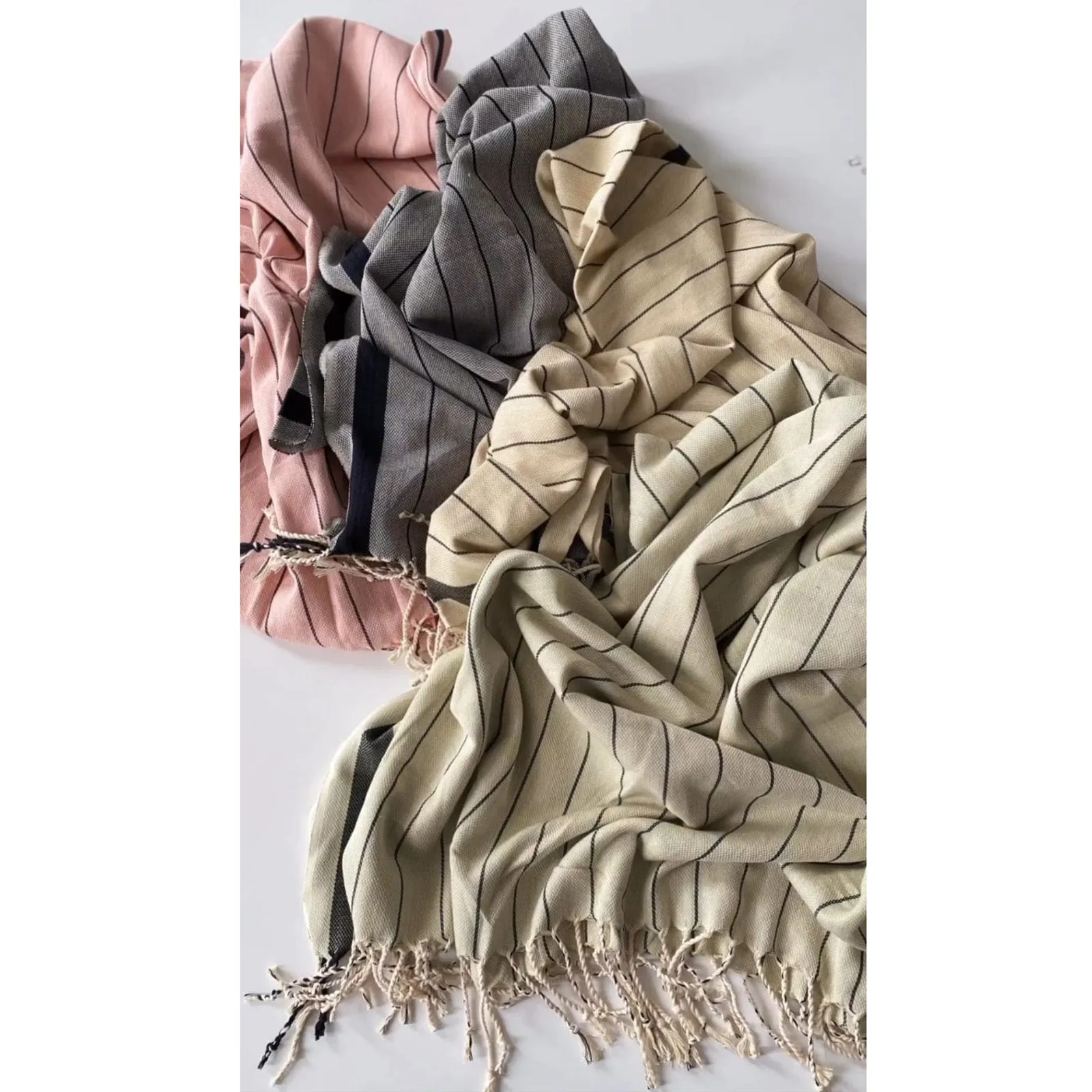 Natural Cotton Hand Woven Turkish Towel Pestemal