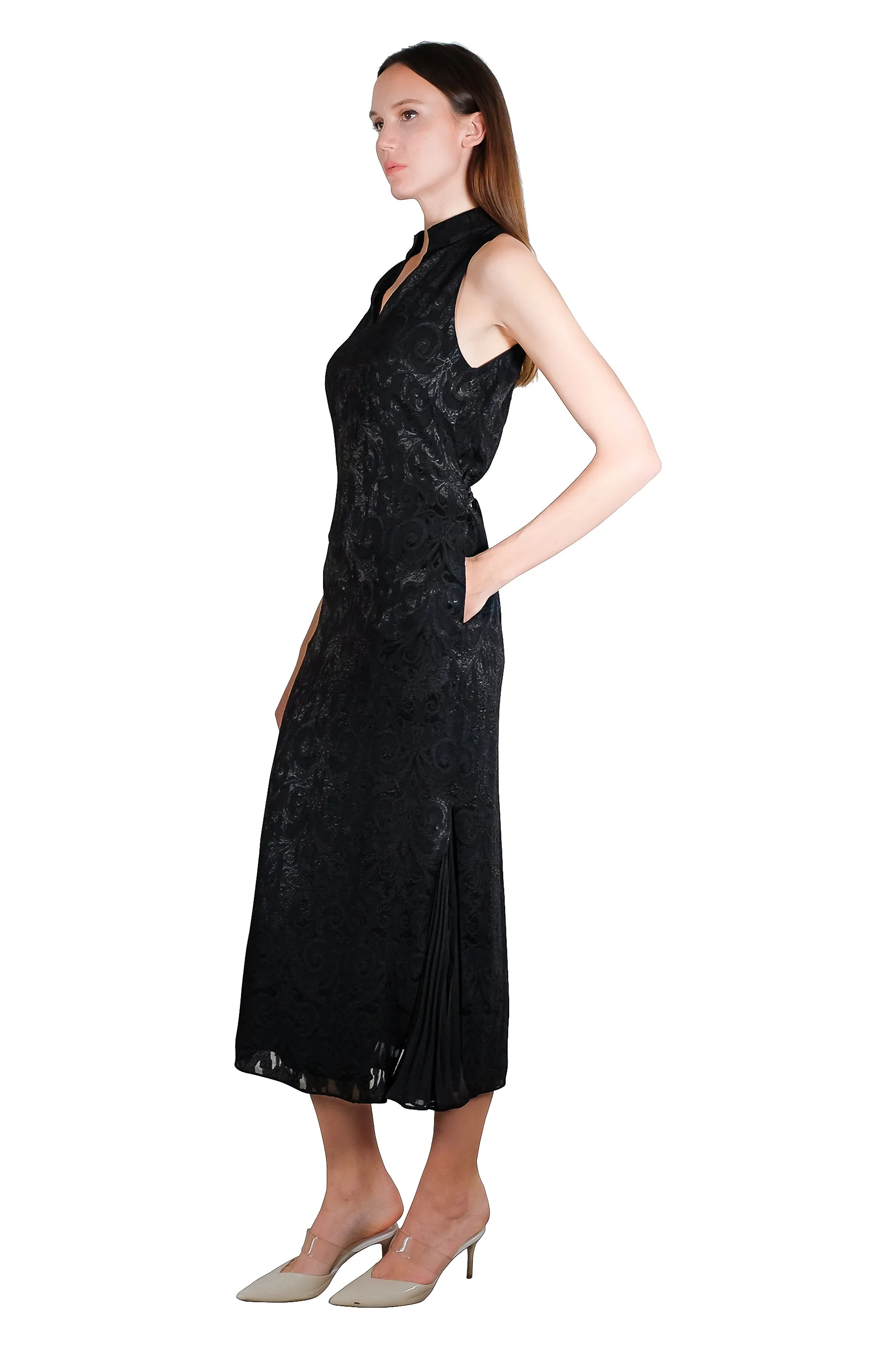Oceana Sleeveless Flared Dress