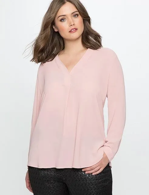 Plus Size - Beautiful Women slimming Chiffon Blouse (US 14-26W)