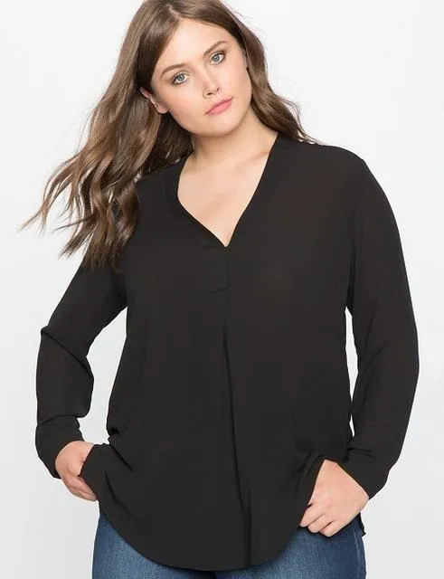 Plus Size - Beautiful Women slimming Chiffon Blouse (US 14-26W)