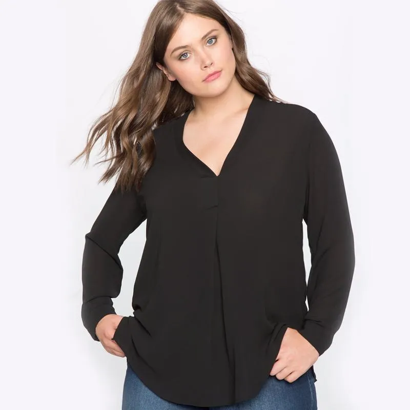 Plus Size - Beautiful Women slimming Chiffon Blouse (US 14-26W)
