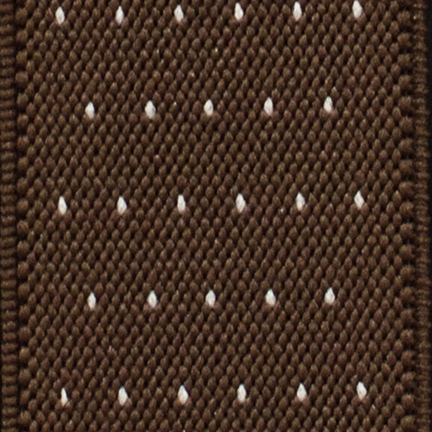 Polka Dots Brown Suspenders