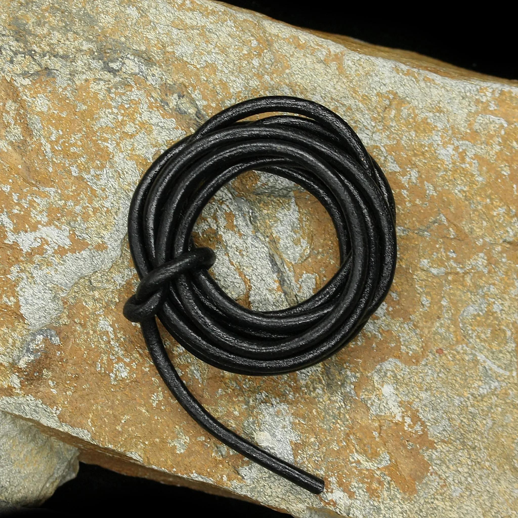 Round Leather Thong / Leather Cord Lengths - PER METRE