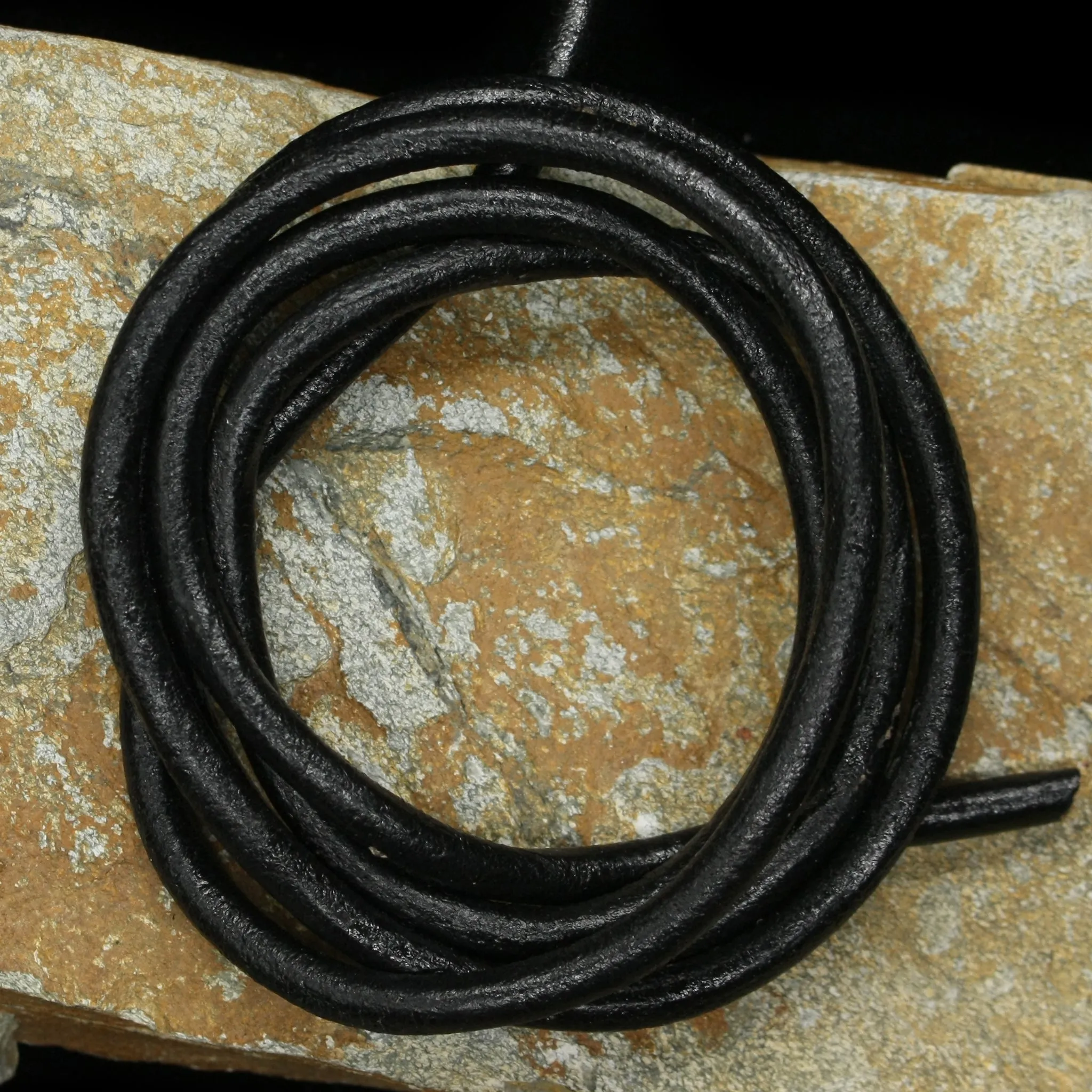 Round Leather Thong / Leather Cord Lengths - PER METRE