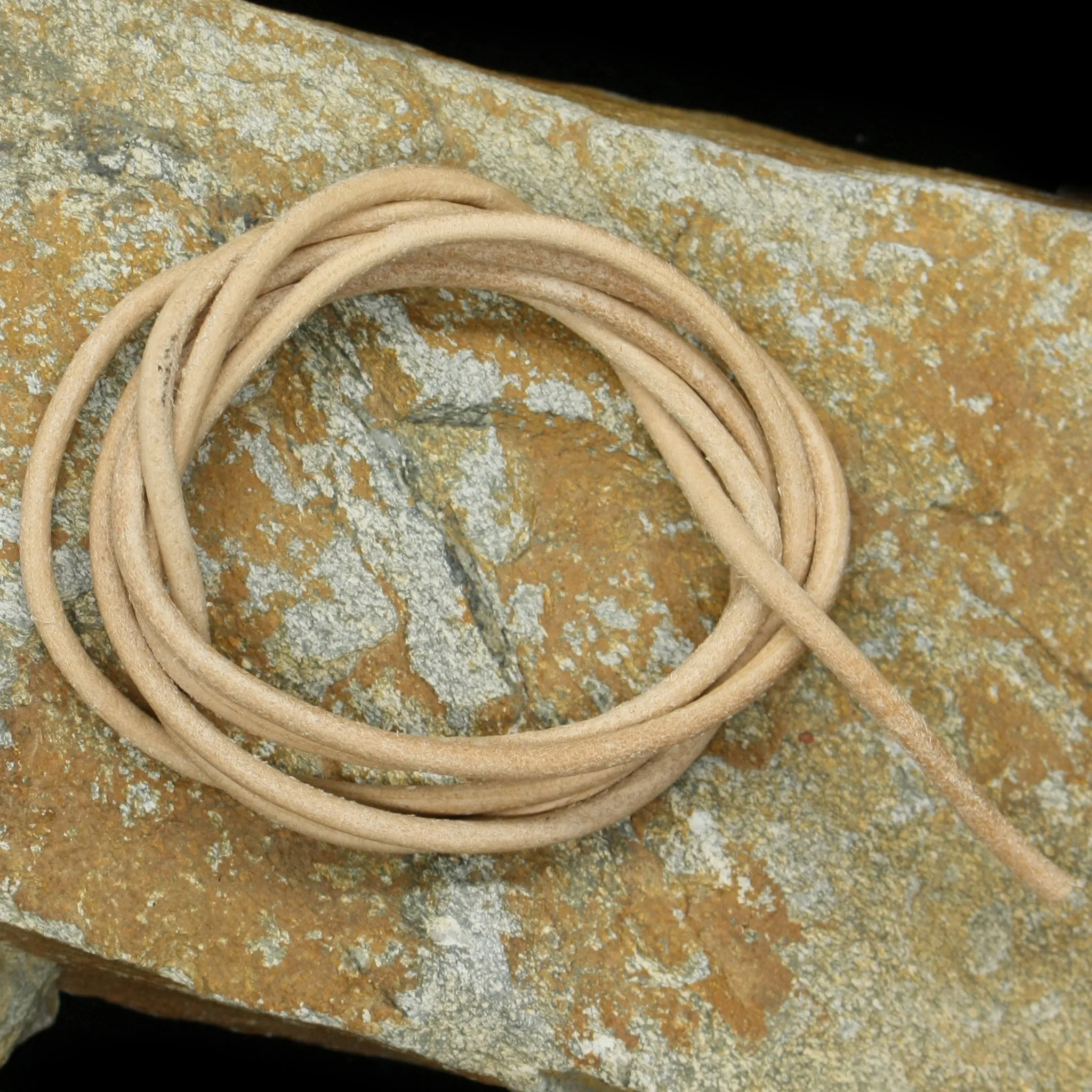 Round Leather Thong / Leather Cord Lengths - PER METRE