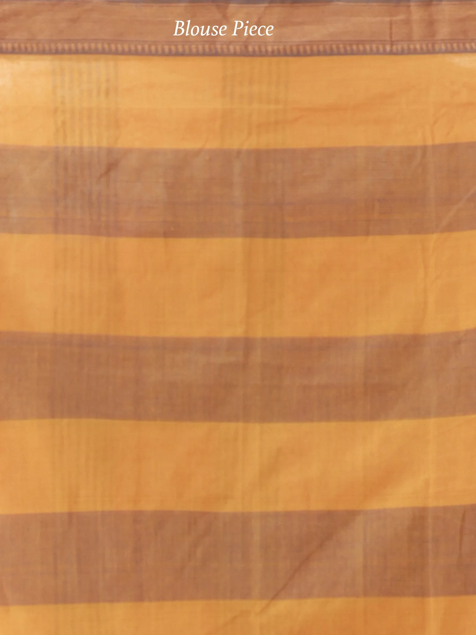 Royal Blue Rust Orange Handloom Mangalagiri Cotton Saree With Zari Border - S031703849