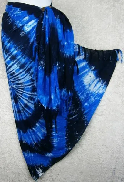 Spiral Nebula Tie-Dye Sarongs