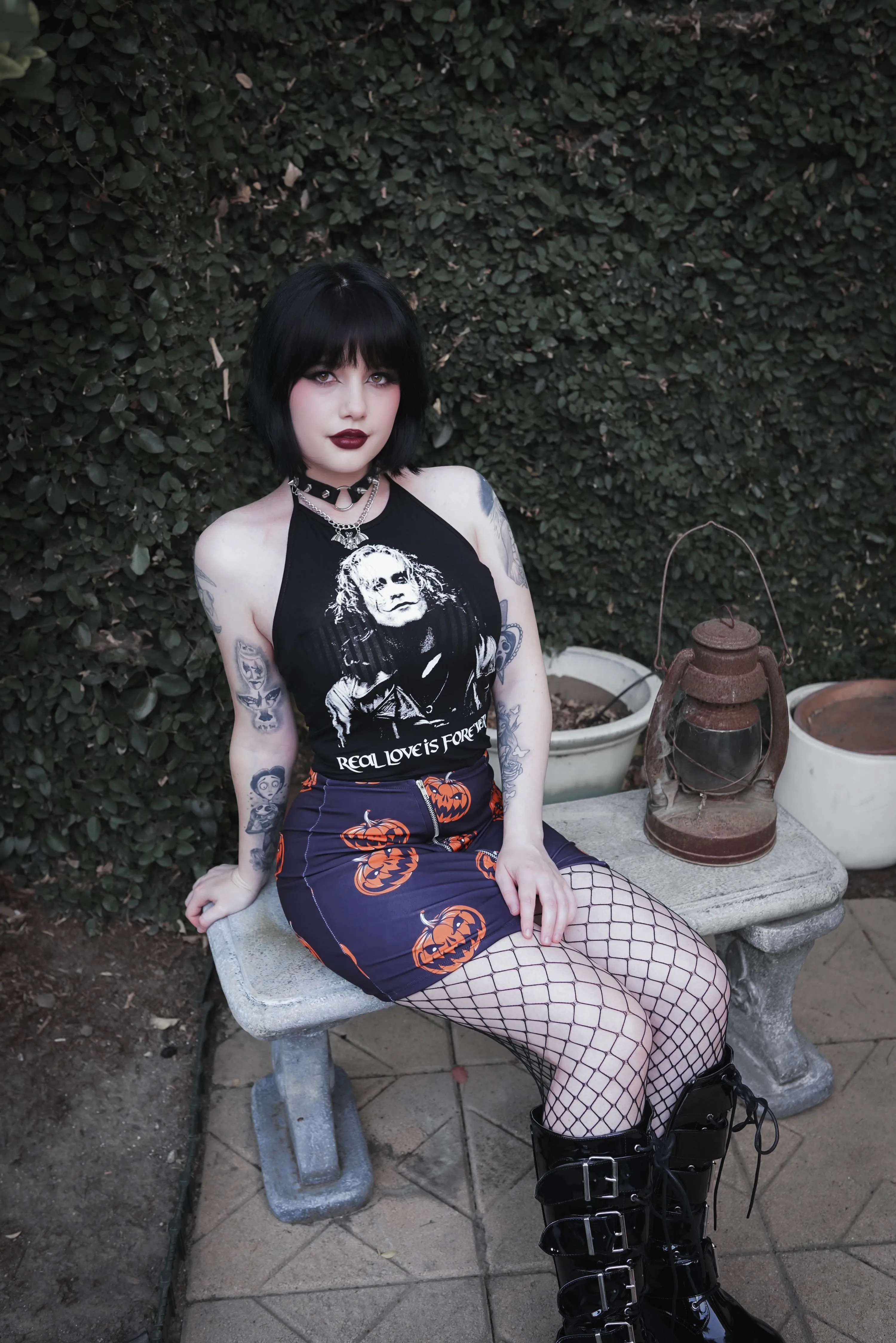 The Crow Halter Top